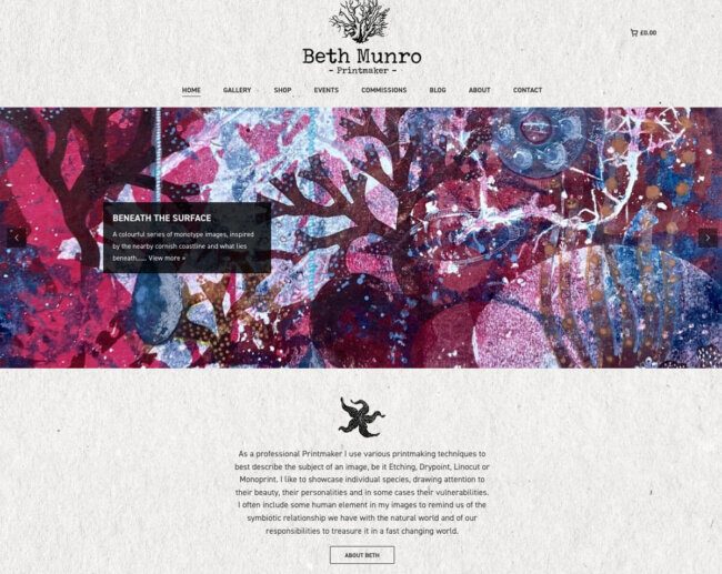 Beth Munro Printmaker and artist