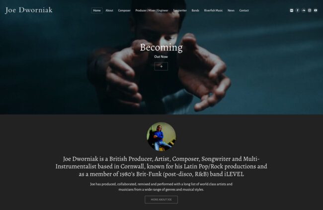 Joe Dworniak - British music composer, artist, instrumentalist and producer
