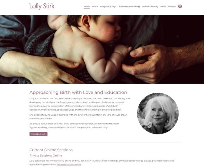 Lolly Stirk - hypnobirther, pregnancy yoga teacher